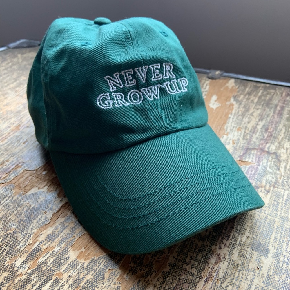 Never Grow Up Adjustable Hat